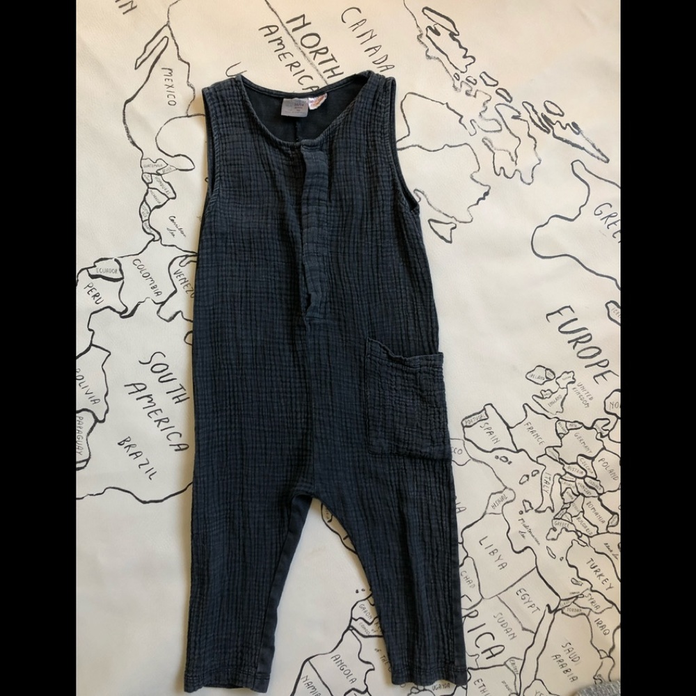 Gray overalls